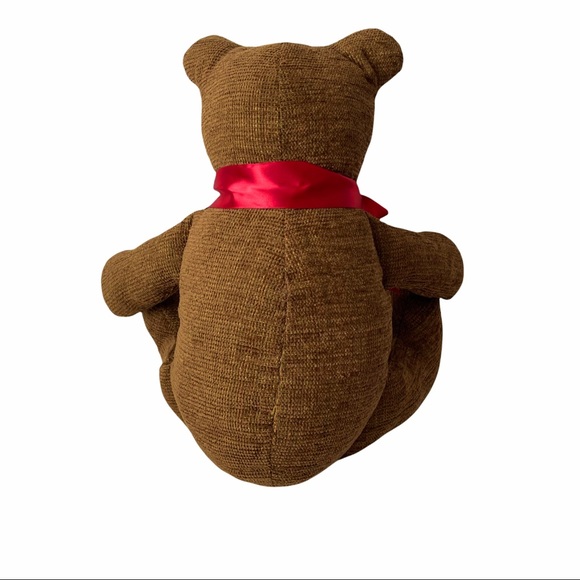 Handmade Vintage Teddy Bear Soft Sturdy Well Made Brown 14.5 Inches Tall - Picture 4 of 5